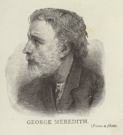 Retrato de George Meredith de English School