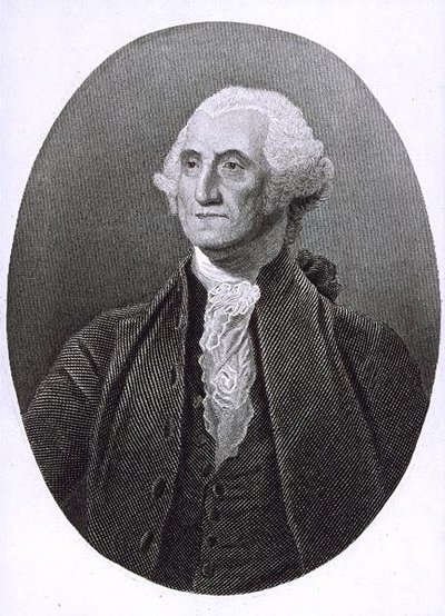 Retrato de George Washington (1732-1799) (gravura) de English School