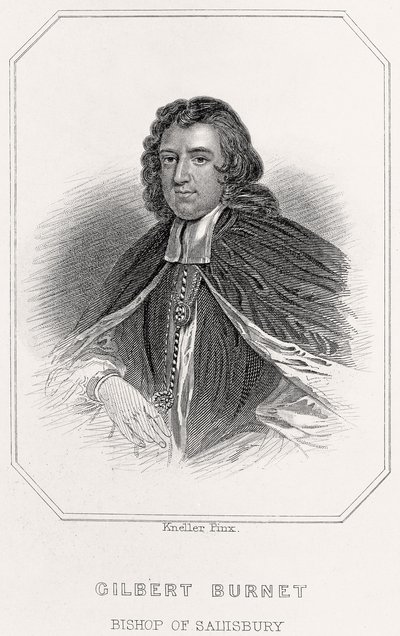 Retrato de Gilbert Burnet, Bispo de Salisbury de English School
