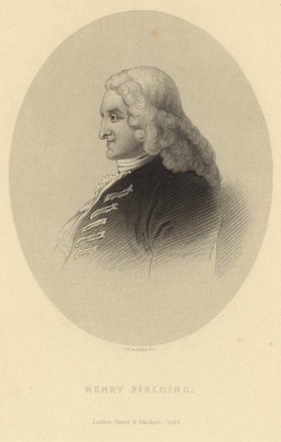 Retrato de Henry Fielding de English School