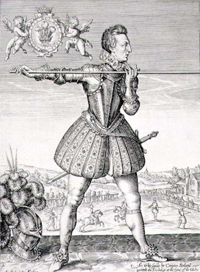 Retrato de Henrique, Príncipe de Gales (1594-1612) gravado por Simon de Passe (1595-1647) 1612 (gravura) de English School