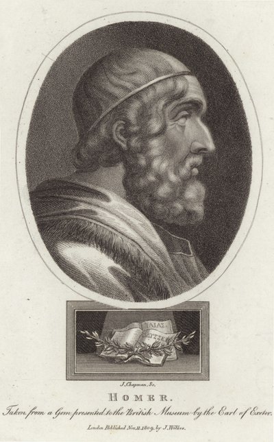 Retrato, de, homer de English School
