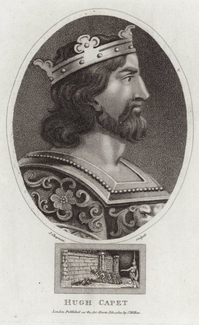 Retrato de Hugh Capet de English School