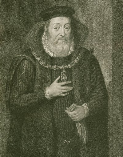Retrato de James Hamilton (1517-1575), 2º Conde de Arran, de &39;British Retratos Lodge&39;, 1823 de English School