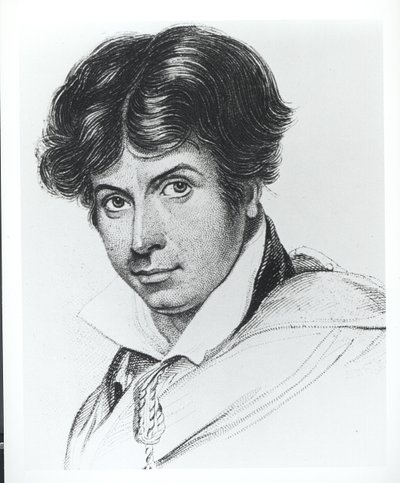 Retrato de James Henry Leigh Hunt (1784-1859) de English School