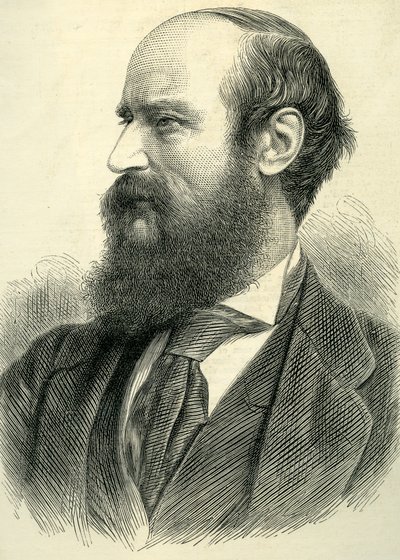 Retrato de John Bagnold Burgess, 1877 de English School