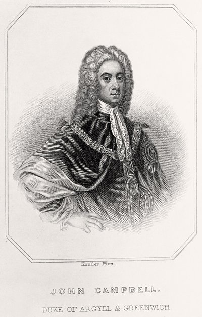 Retrato de John Campbell, Duque de Argyll e Greenwich, 1835 de English School