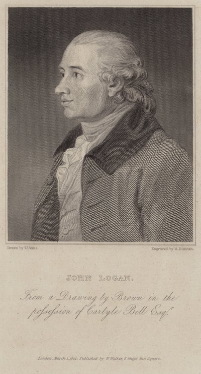 Retrato de John Logan de English School