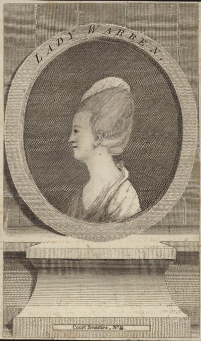 Retrato de lady warren de English School