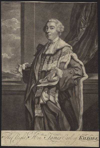Retrato do tenente-general James FitzGerald de English School