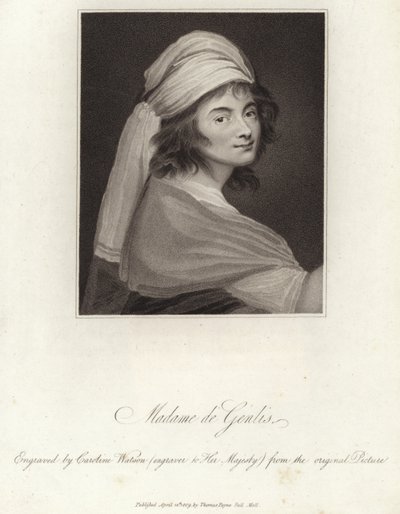 Retrato de madame de genlis de English School