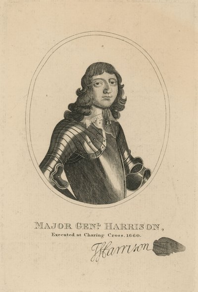Retrato do Major General Thomas Harrison de English School