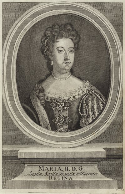 Retrato de Maria II da Inglaterra de English School