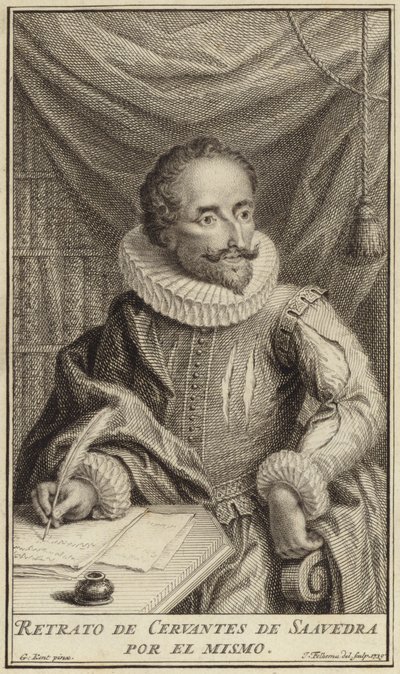 Retrato de Miguel de Cervantes de English School