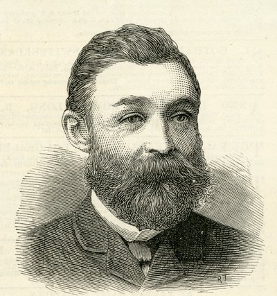 Retrato de Mr.R.Urwin, Secretário dos Comissários de Melhoramento de Tyne, 1884 de English School