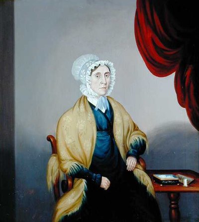 Retrato da Sra. Elizabeth Whitely (óleo sobre tela) (ver 140068 para par) de English School
