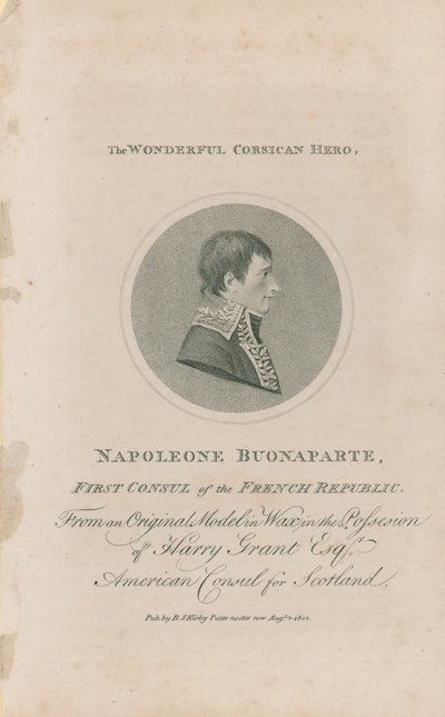 Retrato de Napoleão Bonaparte de English School