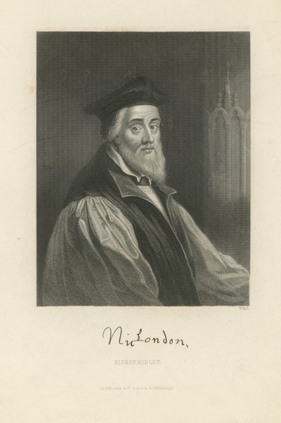 Retrato de nicholas ridley de English School