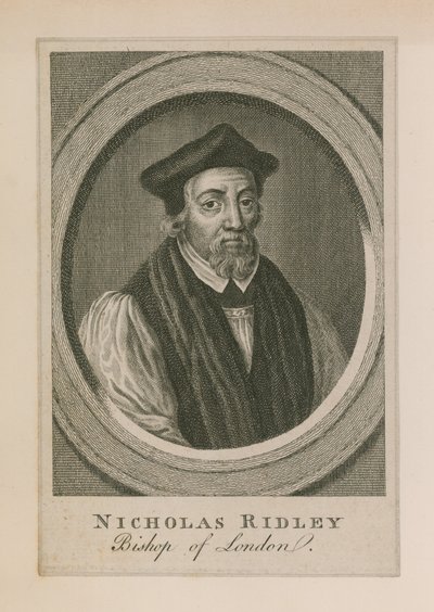 Retrato de nicholas ridley de English School