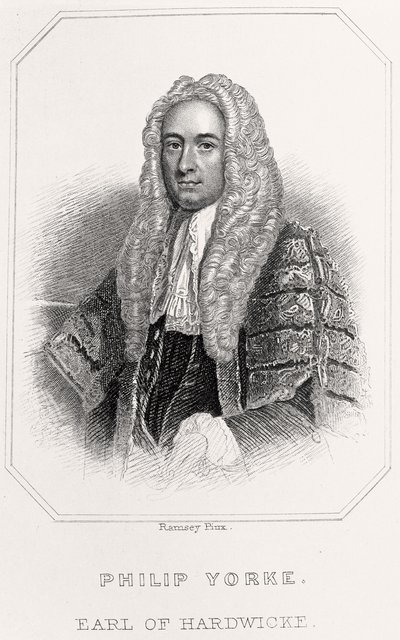 Retrato de Philip Yorke, Conde de Hardwicke, 1835 de English School