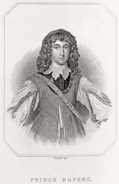 Retrato do Príncipe Rupert, 1835 de English School