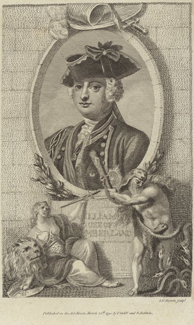 Retrato do Príncipe William, Duque de Cumberland de English School
