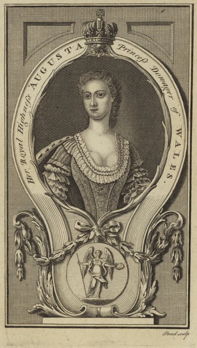 Retrato da Princesa Augusta de Saxe-Gotha-Altenburg de English School