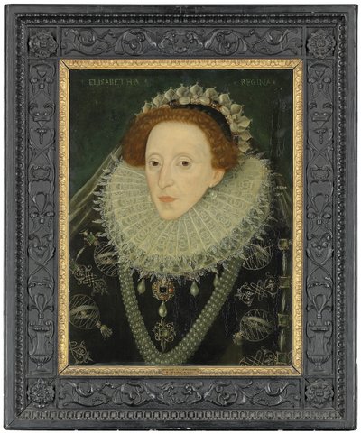 Retrato da Rainha Elizabeth I, c.1580 de English School