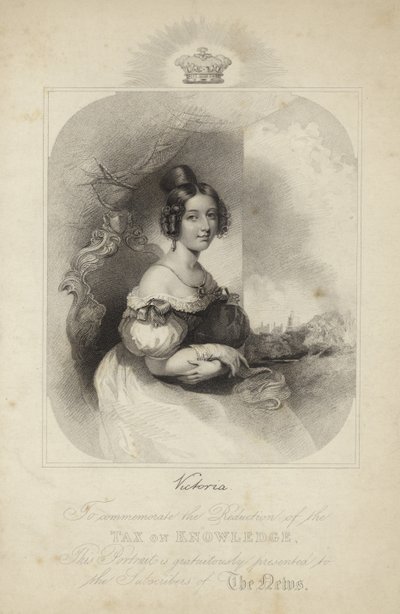 Retrato da rainha victoria de English School