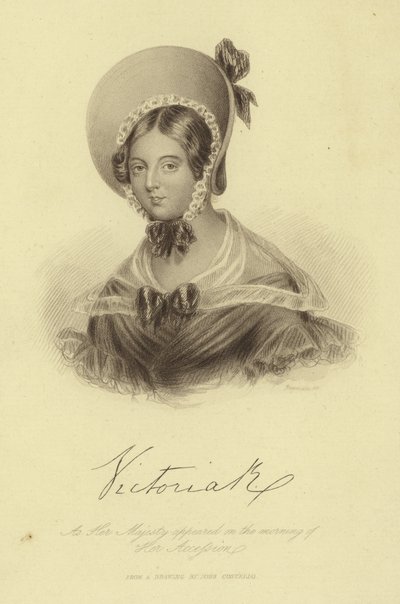Retrato da rainha victoria de English School