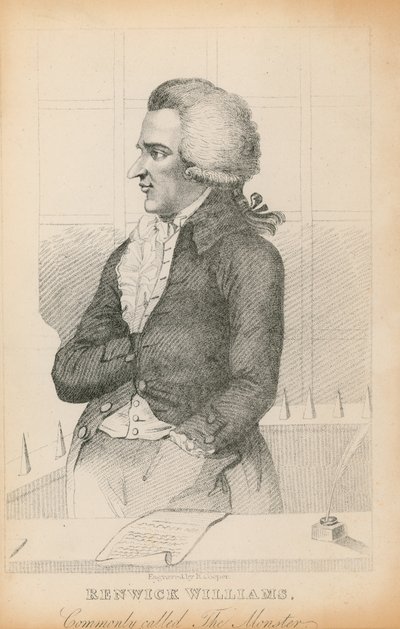 Retrato de Renwick Williams, comumente chamado de The Monster de English School