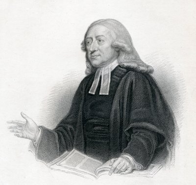 Retrato do reverendo John Wesley AM, do século XIX de English School