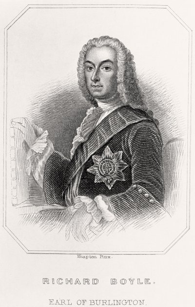 Retrato de Richard Boyle, conde de Burlington, 1835 de English School