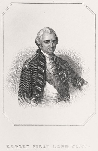 Retrato de Robert 1st Lord Clive, 1835 de English School