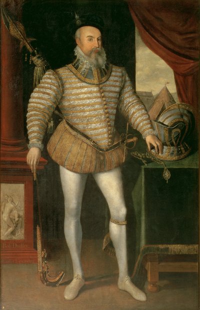 Retrato de Robert Dudley, Conde de Leicester (c.1532-88), 1585 de English School