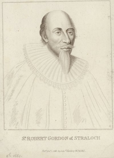 Retrato de Robert Gordon de Straloch de English School