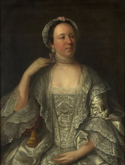 Retrato de Sarah Page (óleo sobre tela) de English School