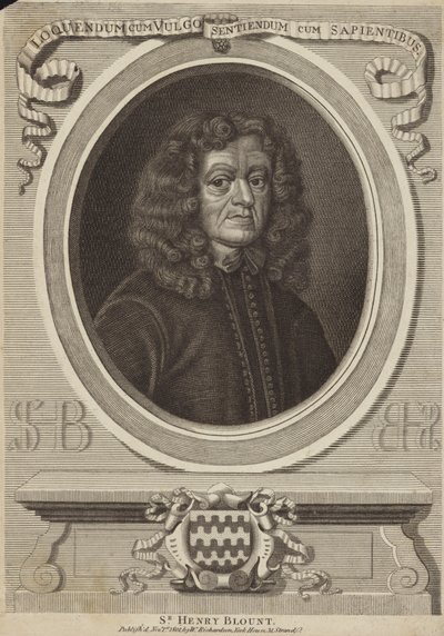 Retrato de Sir Henry Blount de English School