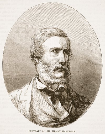Retrato, de, senhor, henry havelock, ilustração, de, cassells, ilustrado, história, de, inglaterra de English School