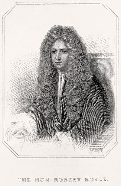 Retrato do Honorável Robert Boyle, 1835 de English School