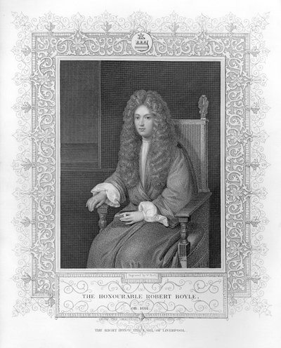 Retrato do Honorável Robert Boyle de English School