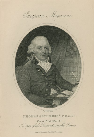 Retrato de Thomas Astle de English School
