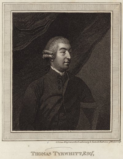 Retrato, de, thomas, tyrwhitt de English School