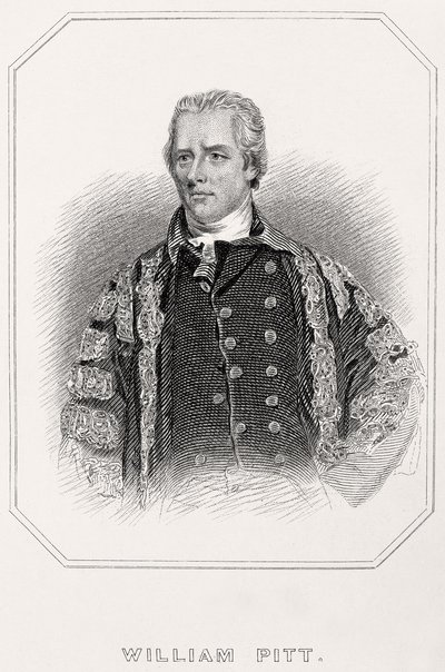 Retrato de William Pitt, 1835 de English School