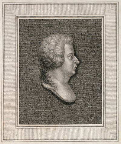 Retrato de Wolfgang Amadeus Mozart (1756-91), publicado em 1814 de English School