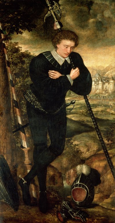 Retrato de um Gentlema, tradicionalmente identificado como Sir Robert Sidney de English School