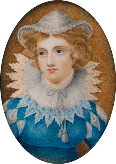 Retrato de uma Senhora Disse ser Maria Rainha dos Escoceses, c.1800-99 (óleo sobre tela) de English School