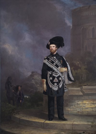 Retrato de um Cavaleiro Templário Maçônico, meados do século XIX de English School