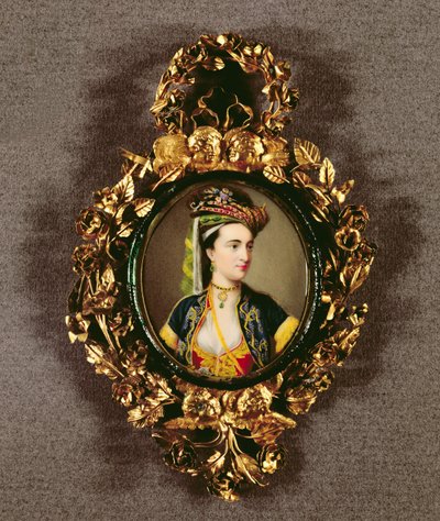 Retrato de uma mulher (wc em pergaminho) de English School