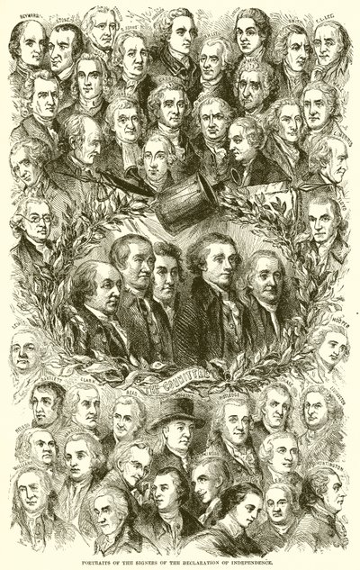 Retratos dos Signatários da Declaração da Independência de English School